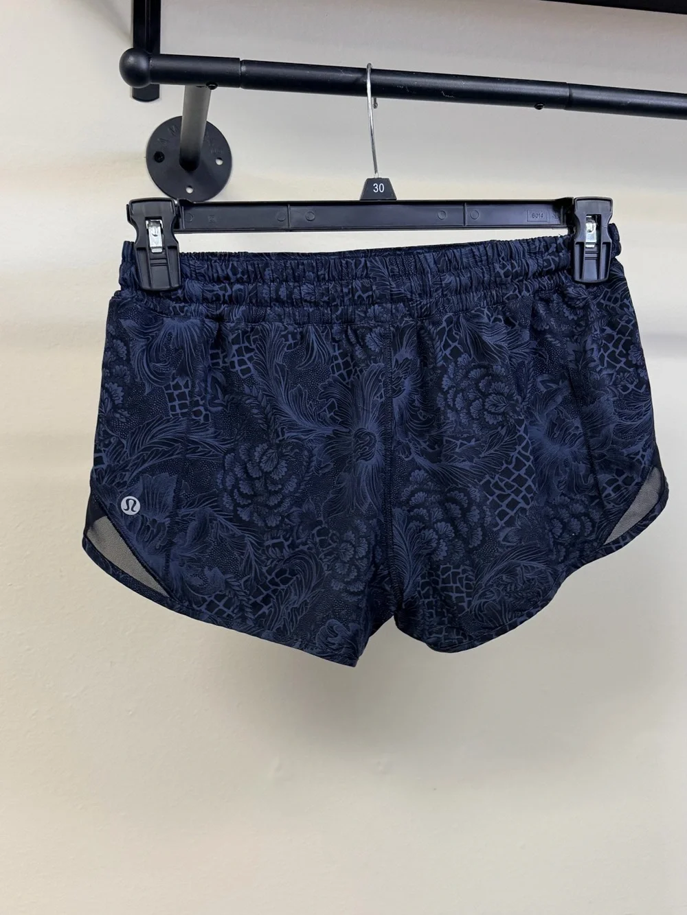 lululemon athletica Navy Floral Athletic Shorts